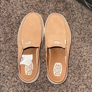 Hey Dude Tan Slip-On Flats
